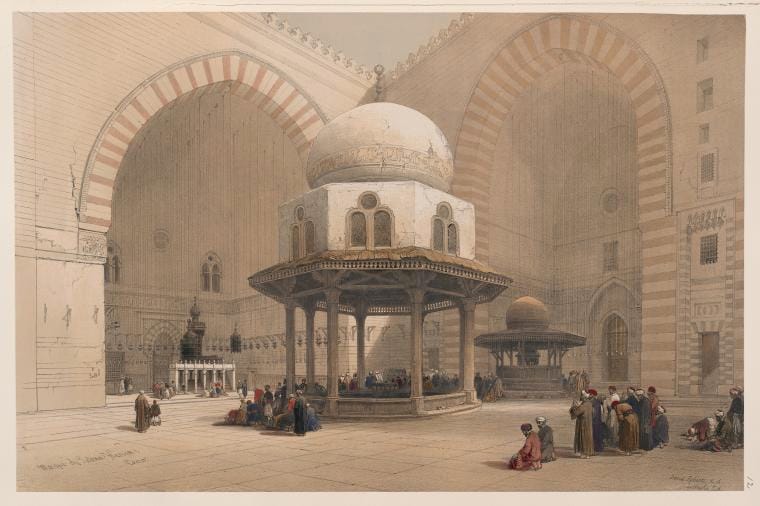 Art Print : Mosque of Sultan Hassan, Cairo, 1787 - Vintage Wall Art