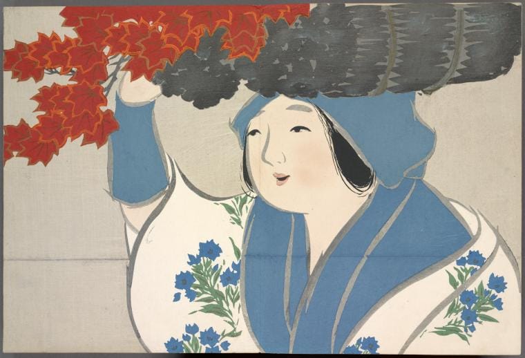 Art Print : Momoyogusa = Flowers of a Hundred Generations, 1866 - Vintage Wall Art V33