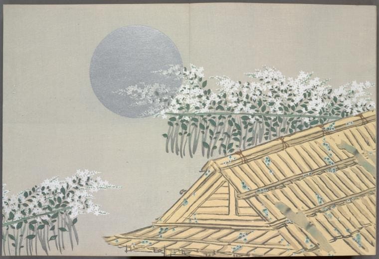 Art Print : Momoyogusa = Flowers of a Hundred Generations, 1866 - Vintage Wall Art V28