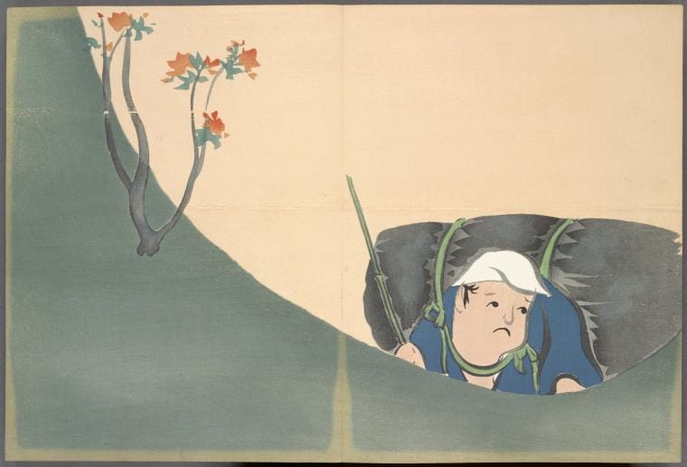 Art Print : Momoyogusa = Flowers of a Hundred Generations, 1866 - Vintage Wall Art V17