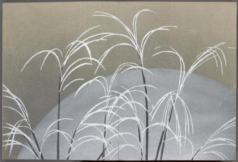 Art Print : Momoyogusa = Flowers of a Hundred Generations, 1866 - Vintage Wall Art V12