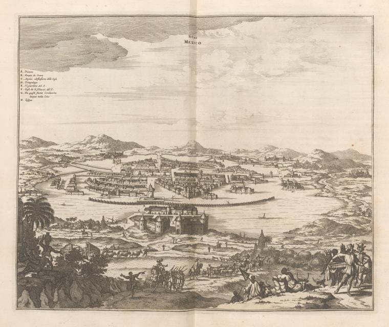 Art Print : 1671, Vetus Mexico - Vintage Wall Art