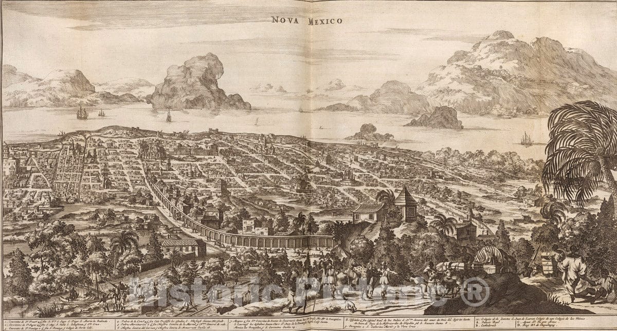 Art Print : 1671, Nova Mexico - Vintage Wall Art