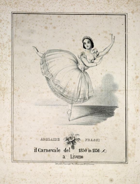 Art Print : Adelaide Frassi, il carnevale del 1850 in 1851 a Livorno, 1851 - Vintage Wall Art