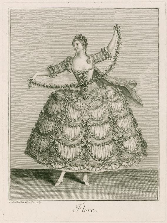 Art Print : Flore. J. B. Martin inv. et sculp, 176 - Vintage Wall Art