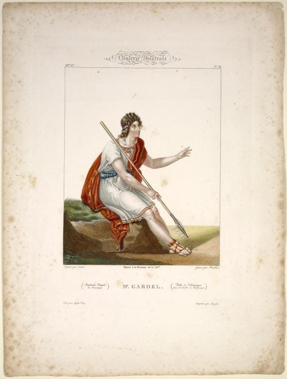 Art Print : Academie Royale de Musique. Imprime par Langlois. Ecrit par Aglae Vicq. Depose a la Direction de la Librie, 1812 - Vintage Wall Art