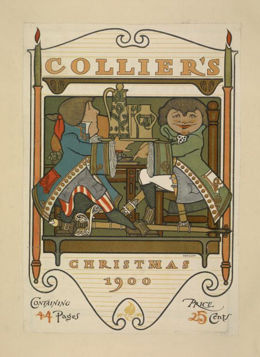 Art Print : Collier's. Christmas 1900, 1868 - Vintage Wall Art