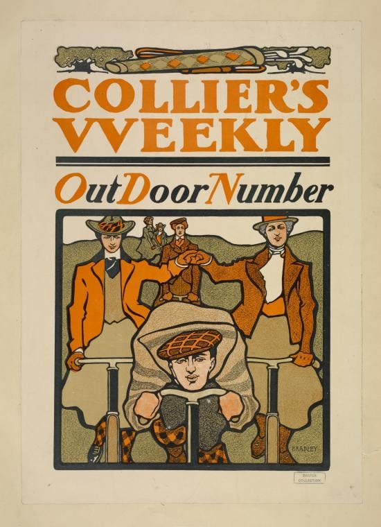 Art Print : Collier's Weekly. Out Door Number, 1868 - Vintage Wall Art
