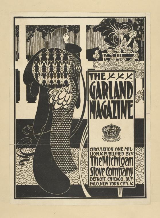Art Print : The 'Garland' Magazine, 1868 - Vintage Wall Art