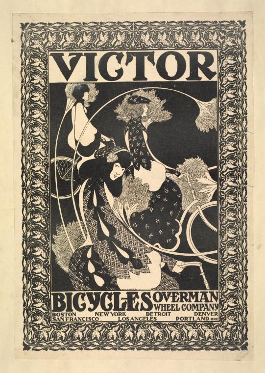 Art Print : Victor Bicycles. Overman Wheel Company, 1868 - Vintage Wall Art