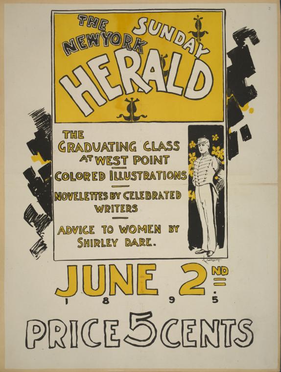 Art Print : The New York Sunday Herald. June 2nd 1895, 1895 - Vintage Wall Art