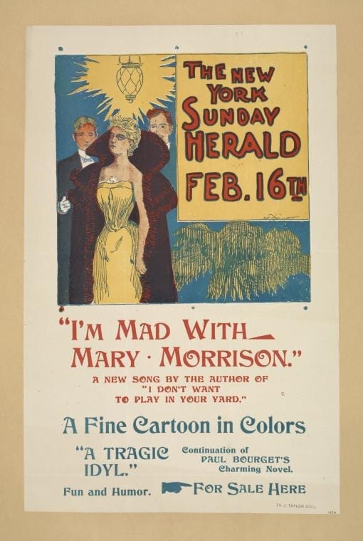 Art Print : The New York Sunday Herald. December 6th 1896, 1896 - Vintage Wall Art