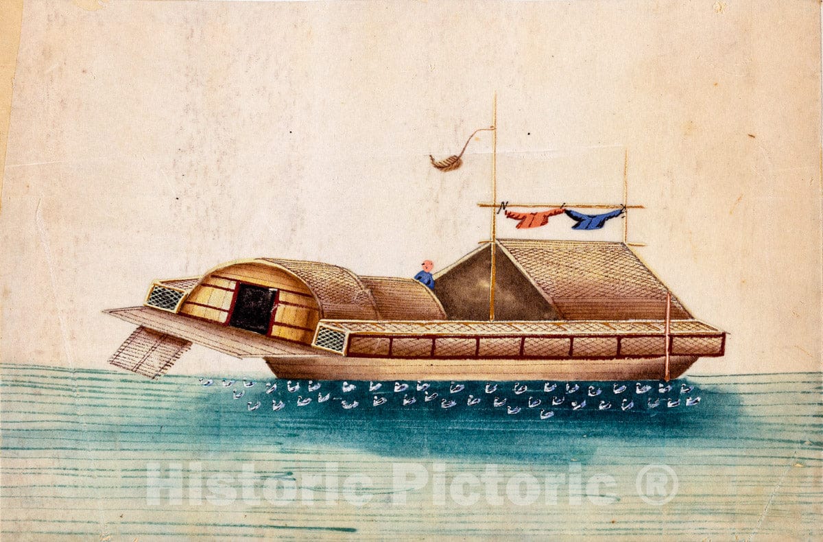 Art Print : Duck Junk. Ducks are Hatched on Board by ovens, Vintage Wall Art