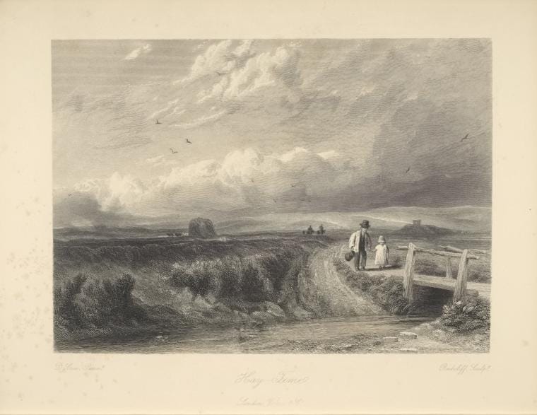 Art Print : Hay-time, 1810 - Vintage Wall Art