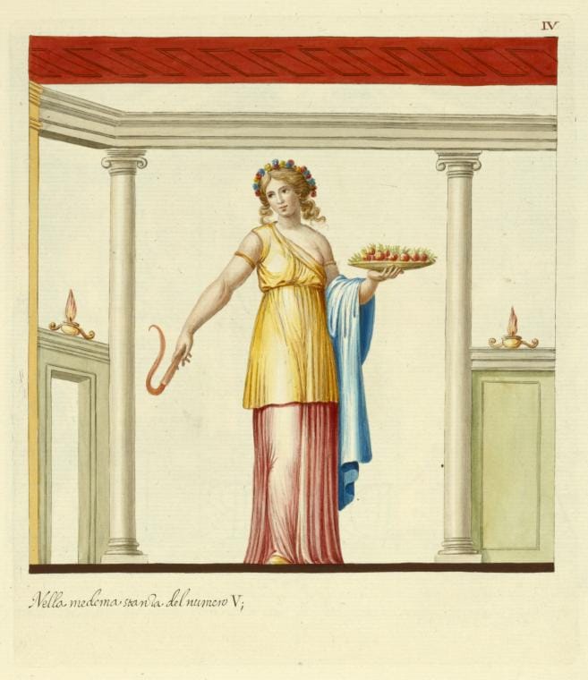 Art Print : Nella [medema?] Stanza del Numero V, 1694 - Vintage Wall Art