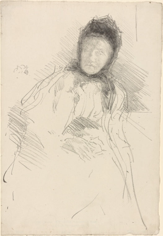 Art Print : Unfinished Sketch of Lady Haden, 1834 - Vintage Wall Art