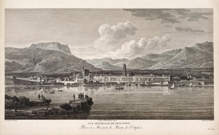 Art Print : Vue Generale de Spalatro, 1802 - Vintage Wall Art