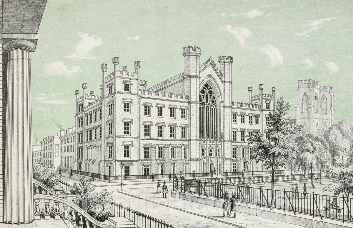 Art Print : University. - Vintage Wall Art