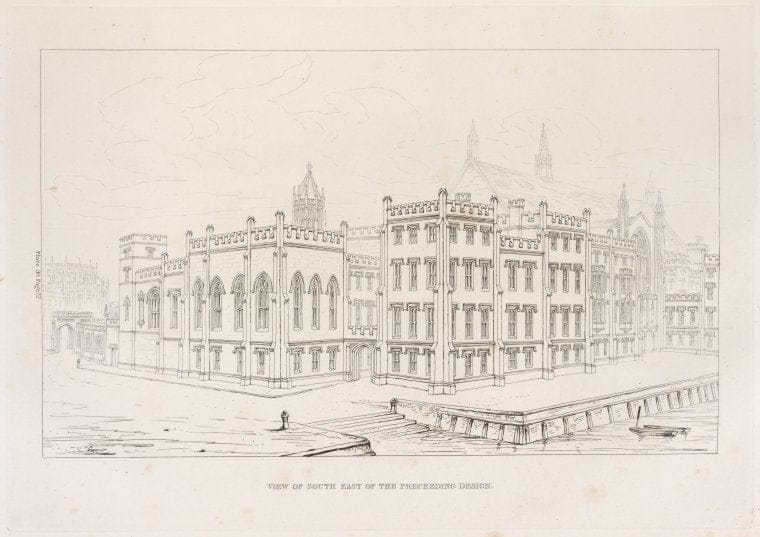 Art Print : View of The South East of The Preceding Design, 1753 - Vintage Wall Art