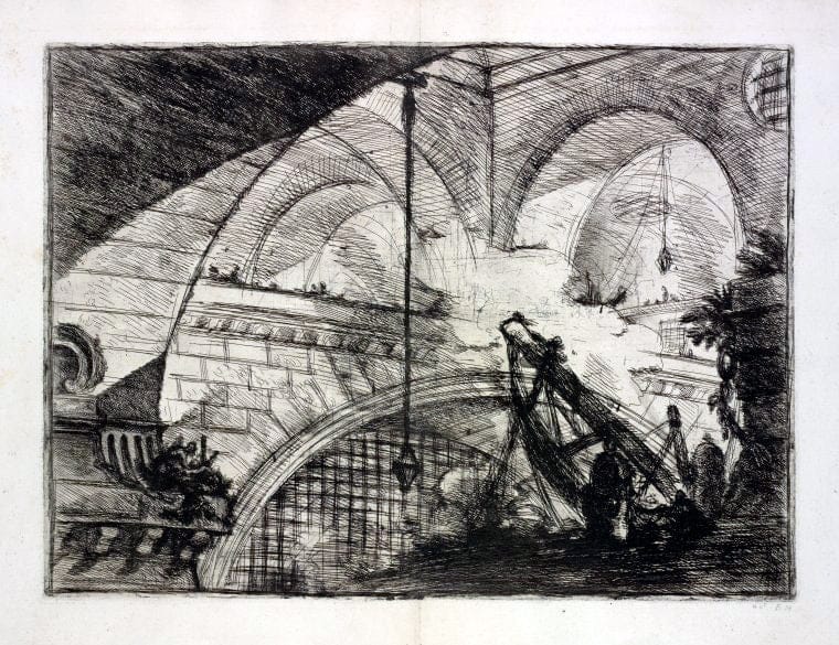 Art Print : 1750, The Arch with a Shell Ornament - Vintage Wall Art