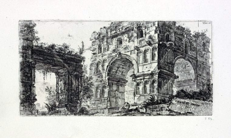 Art Print : 1748, Tempio di Giano. - Vintage Wall Art