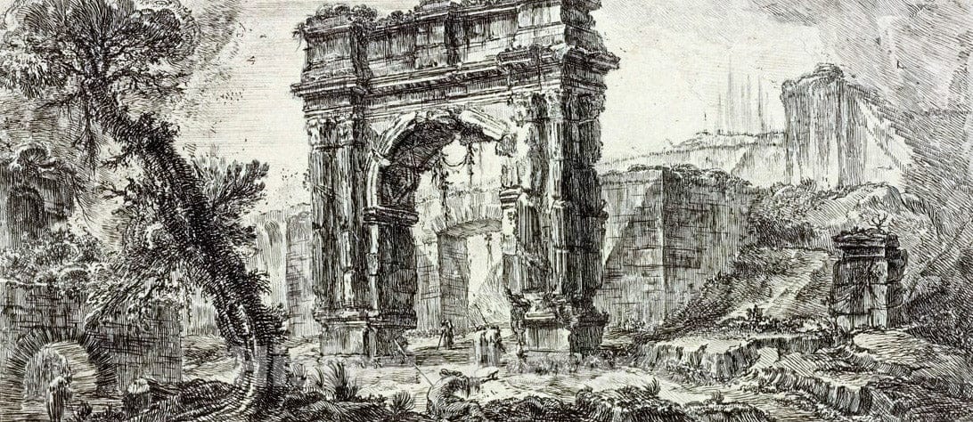 Art Print : 1748, Arco di Pola in Istria vicino alla Porta. - Vintage Wall Art