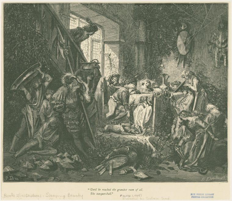 Art Print : Until he reached The grandest Room of All, The Banquet-Hall. - Vintage Wall Art
