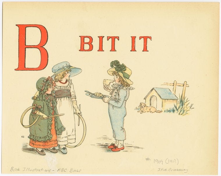 Art Print : B Bit It - Vintage Wall Art