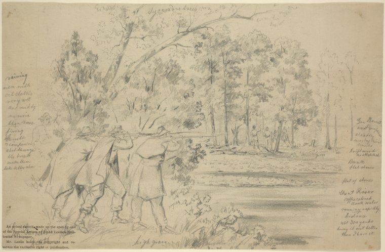 Art Print : 1861, Gen. Garnett's Death [July 13, 1861]. - Vintage Wall Art