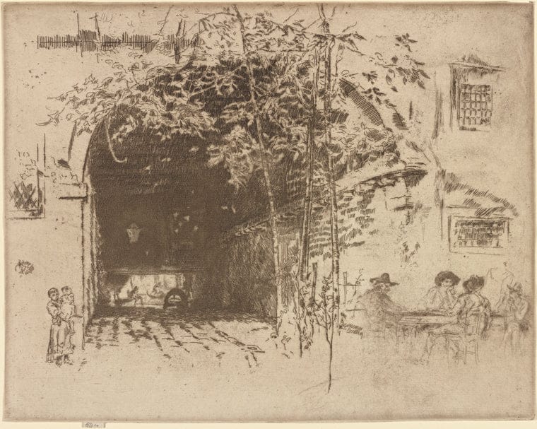 Art Print : The Traghetto, no. 2, 1834 - Vintage Wall Art