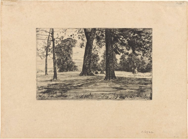 Art Print : Greenwich Park, 1834 - Vintage Wall Art