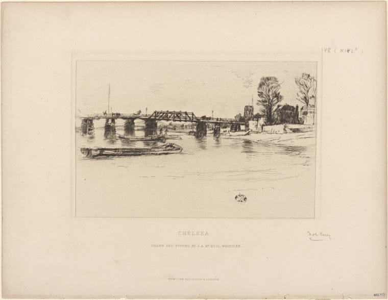 Art Print : Chelsea, 1879 - Vintage Wall Art