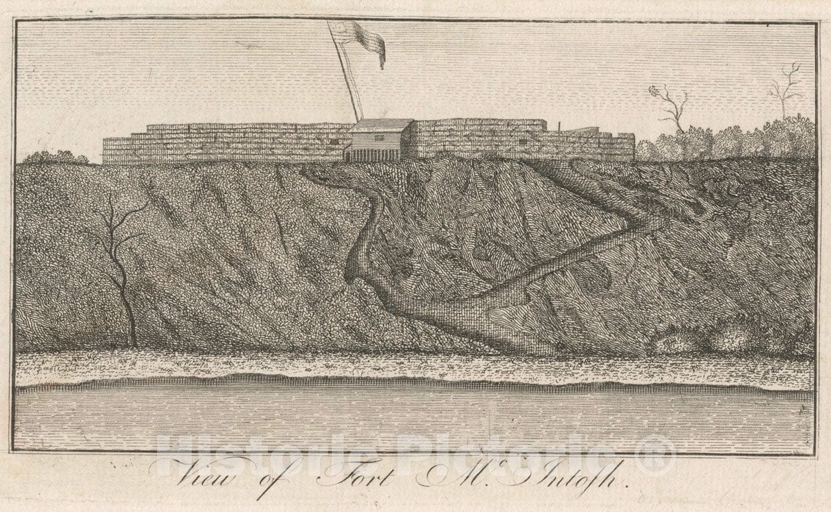 Art Print : View of Fort McIntosh. - Vintage Wall Art