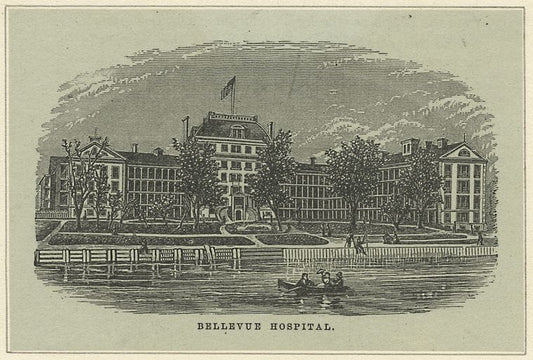 Art Print : 1801, Bellevue Hospital - Vintage Wall Art