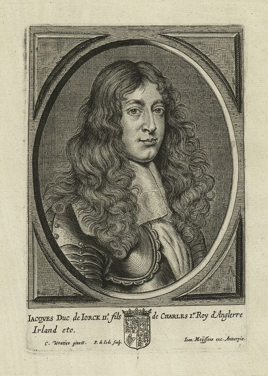 Art Print : Jacques Duc de Iorck IIE fils de Charles Ier Roy d'Angleterre Irland, etc. - Vintage Wall Art