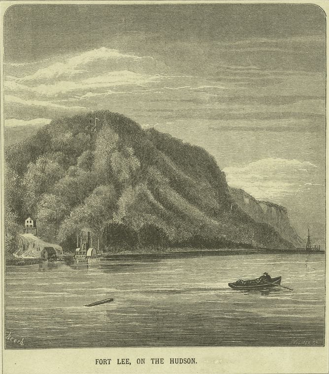 Art Print : c.1760 , Fort Lee, on The Hudson - Vintage Wall Art