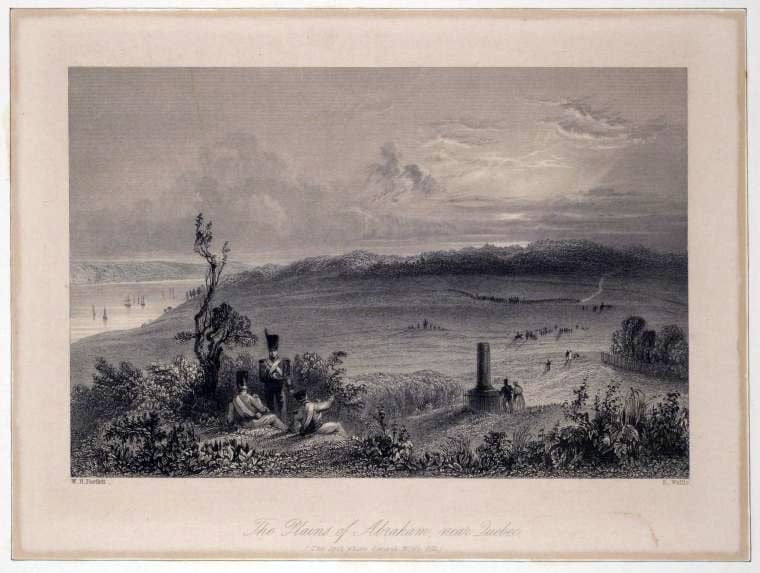 Art Print : 1657, The Plains of Abraham, Near Quebec. - Vintage Wall Art
