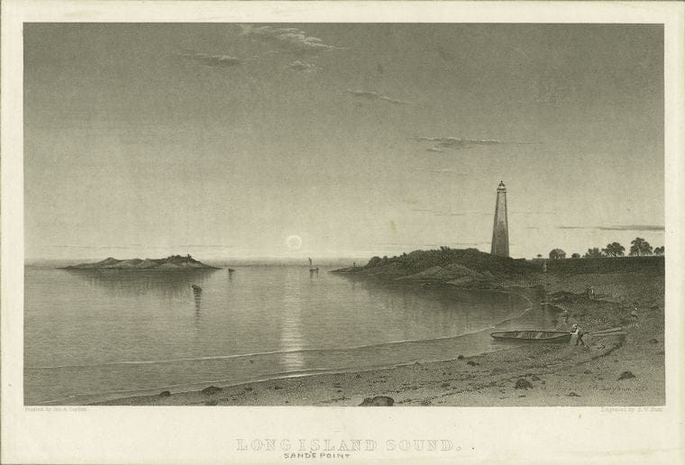 Art Print : c.1775 , [Sands Point] Long Island Sound - Vintage Wall Art