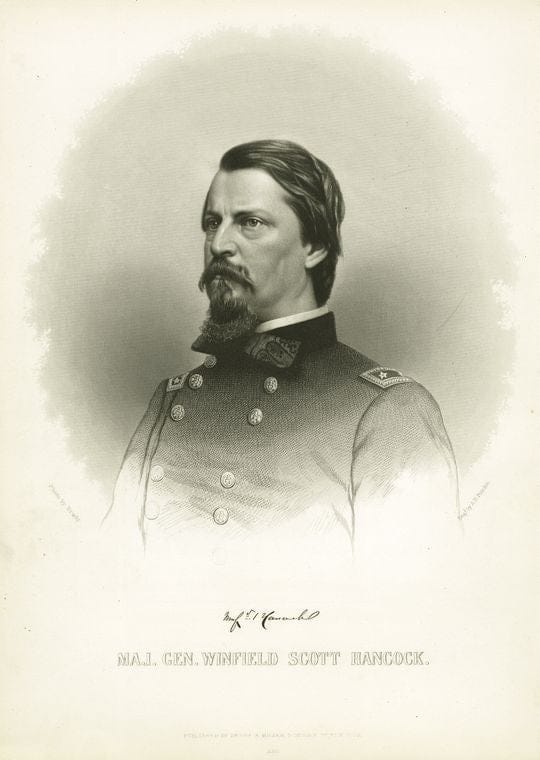 Art Print : 1880, Maj. Gen. Winfield Scott Hancock - Vintage Wall Art
