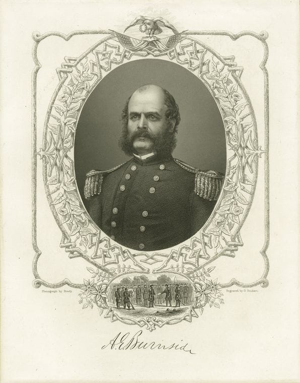 Art Print : 1880, A.E. Burnside - Vintage Wall Art