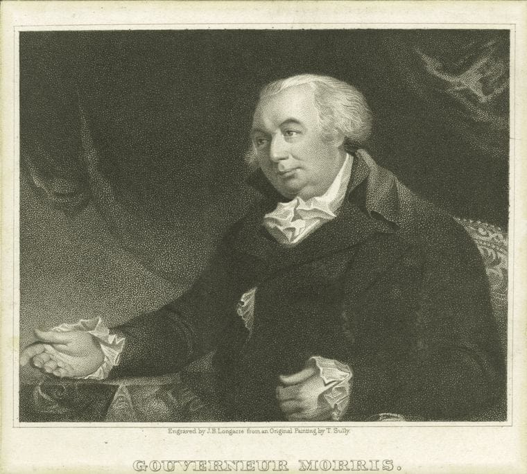 Art Print : c.1760 , Gouverneur Morris - Vintage Wall Art