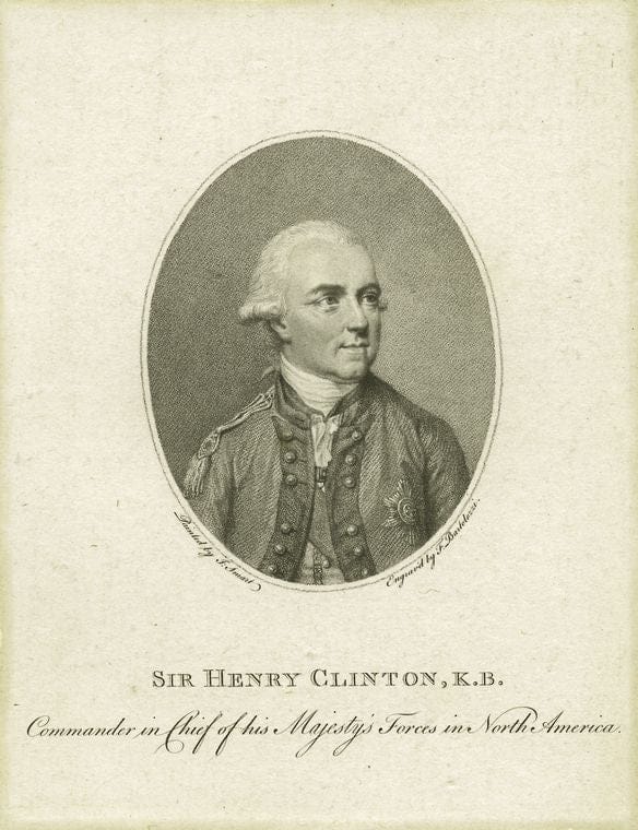 Art Print : c.1760 , Sir Henry Clinton, K.B. - Vintage Wall Art