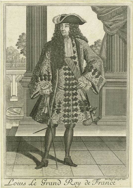 Art Print : c.1600 , Louis le Grand roi de France - Vintage Wall Art