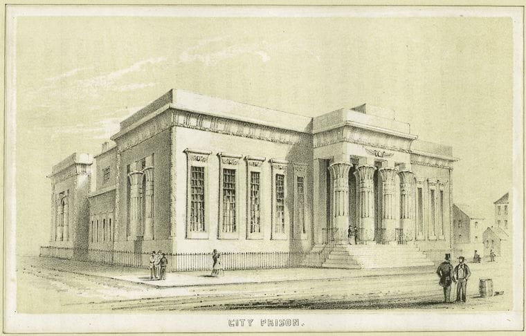 Art Print : c.1600 , City Prison - Vintage Wall Art
