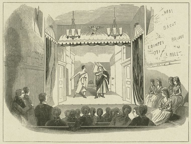 Art Print : c.1775 , [18th-Century Theater.] - Vintage Wall Art