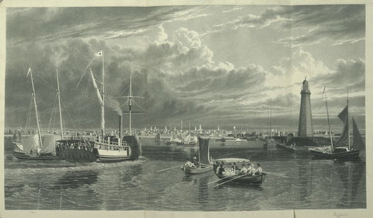 Art Print : 1801, [Buffalo from Lake Erie] - Vintage Wall Art