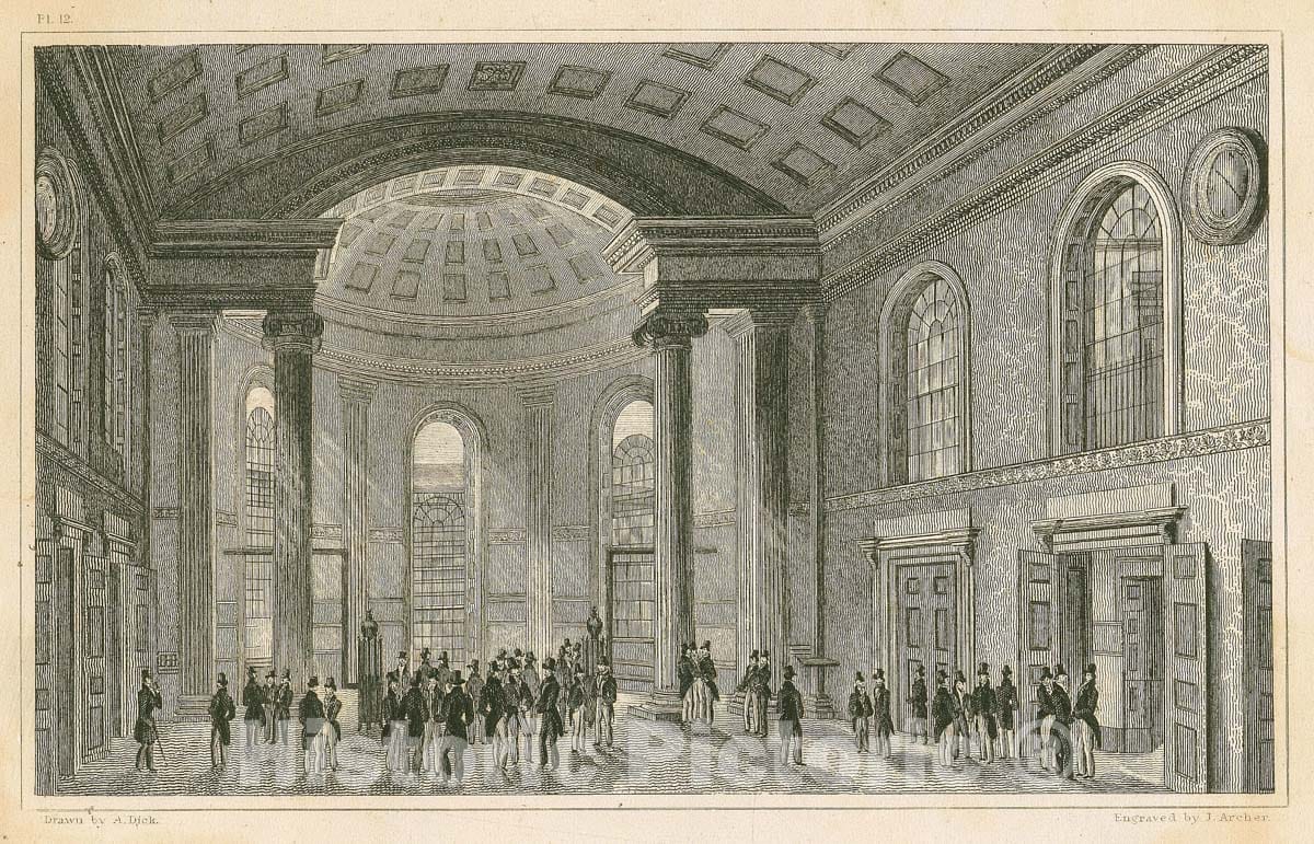 Art Print : Merchants Room, Exchange - Vintage Wall Art
