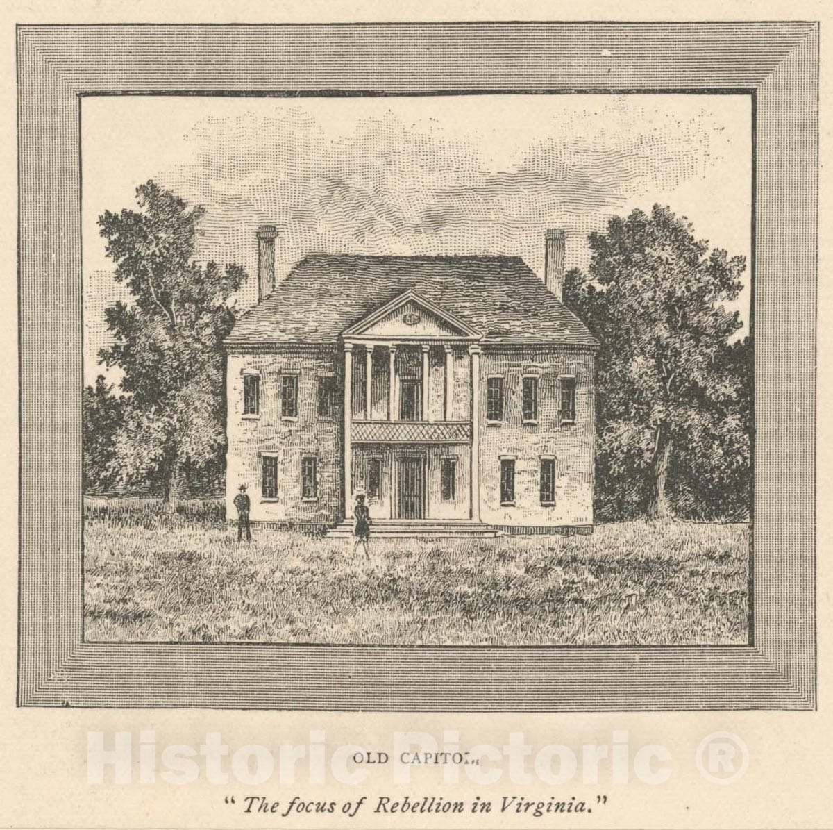 Art Print : Old Capitol. - Vintage Wall Art