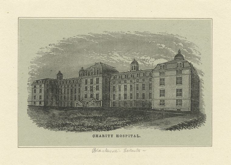 Art Print : 1801, Charity Hospital [Blackwell's Island] - Vintage Wall Art