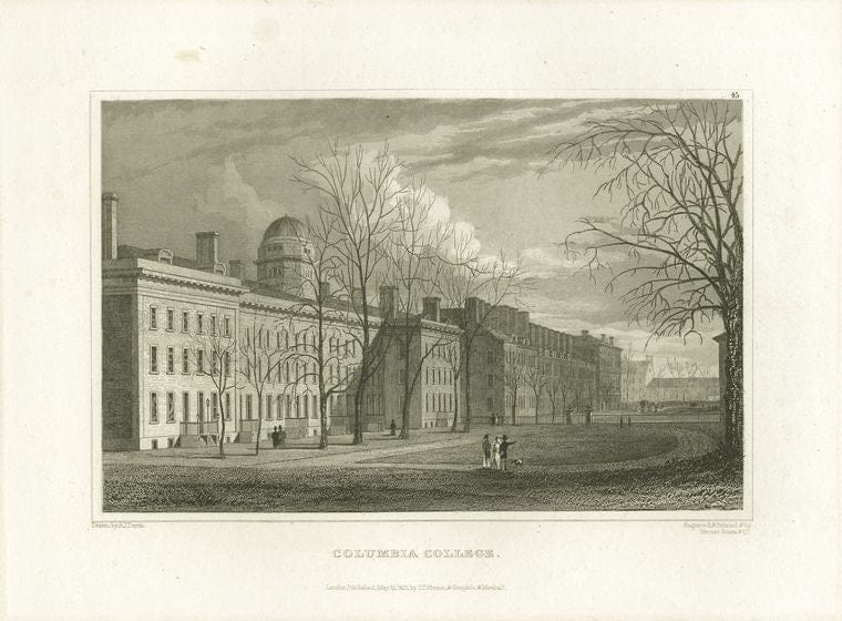 Art Print : c.1775 , Columbia College - Vintage Wall Art